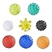 Infantino Sensory Balls, Blocks & Buddies - Textured, Soft & Colorful Toys Includes 8 Balls, 8 Numbered Blocks, 4 Animal Buddies, Ages 0 Months +, 20-Piece Set