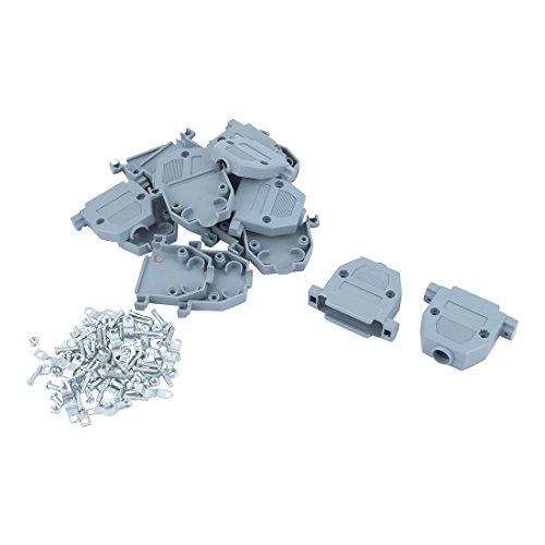 sourcing map 10 Pcs DB25, SUB-D Seriell Stecker Haube Cover Gehäuse...