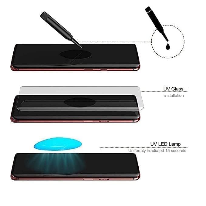 Image of UV Tempered Glass Screen Protector Compatible for Vivo Y400 Pro 5G | Front And Back Screen Guard With camera lens protector (Combo)