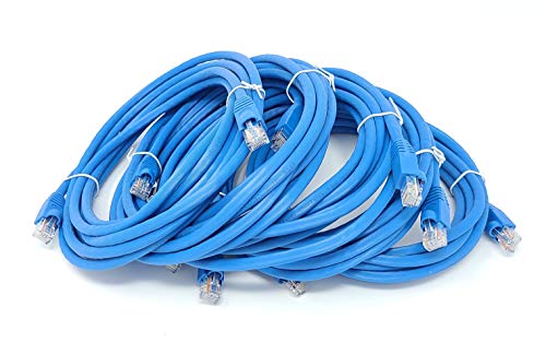 Micro Connectors Cable Ethernet Cat6A UTP 7ft Azul 5un miniatura 1