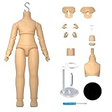 YMY New OB11 Extended Size GSC 1/12 BJD Doll Body - Joint Movable Doll Model Action Figure（Light Tan-4.6 in）