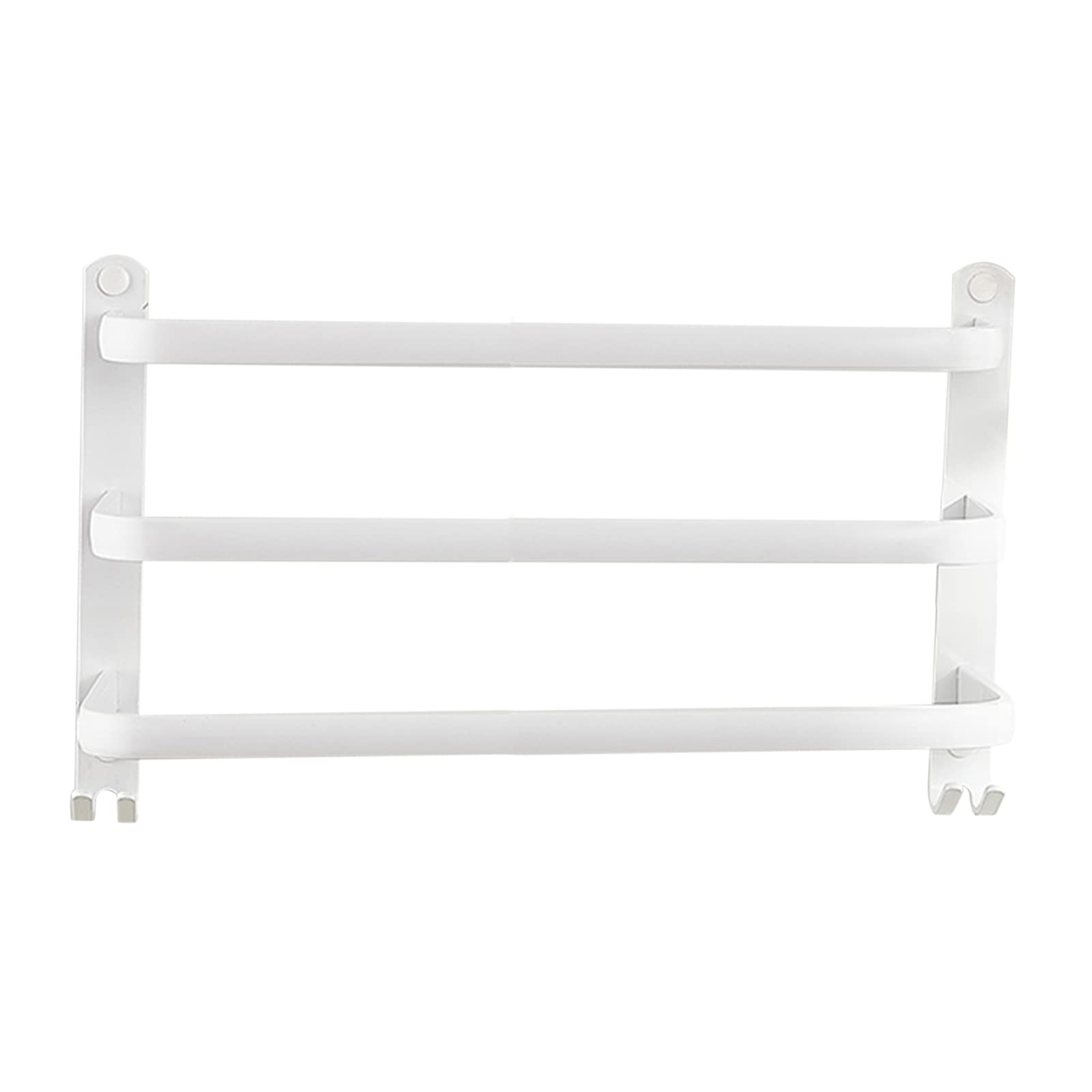Porte-serviettes en aluminium blanc chic 4 niveaux sans perçage cuisine