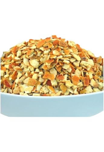 Cáscara de naranja cortada de mandarina seca triturada natural HerbsnSpiceit (100 g)