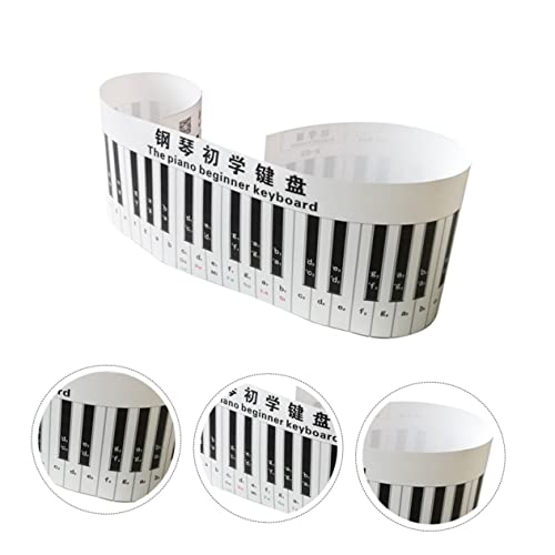 GREENADSCAPE Clavier de piano simulé claviers instrument Autocollants clavier autocollants de touches de piano clavier électronique piano enfant clavier de piano 3d autocollant piano PVC Black - Les Beatles, Paul McCartney, John Lennon, RIngo Starr, George Harrison GREENADSCAPE Clavier de piano simulé claviers instrument Autocollants clavier autocollants de touches de piano clavier électronique piano enfant clavier de piano 3d autocollant piano PVC Black – Image 3