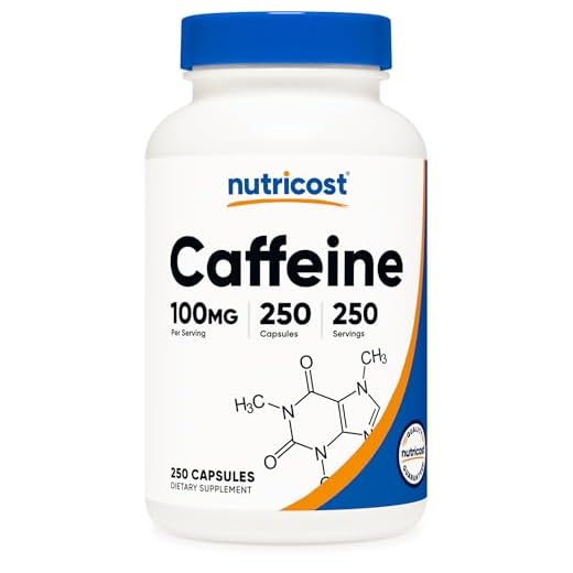 Nutricost 100 mg Caffeine Capsules 250ct
