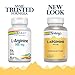 SOLARAY L-Arginine 500 mg, Nitric Oxide Supplement, Endurance, Energy, Heart Health Support, 100 Servings, 100 VegCaps