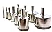 Drilax Diamond Drill Bit Set | 10-Piece Hole Saw Kit (1/4