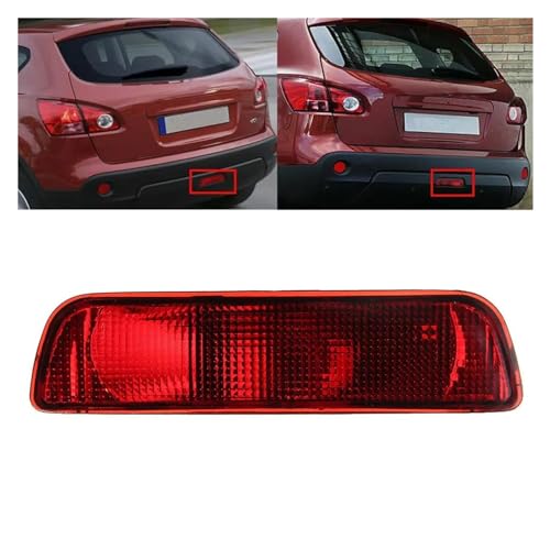Feu arrière pour Qashqai 2007-2013 de pare-chocs rouge