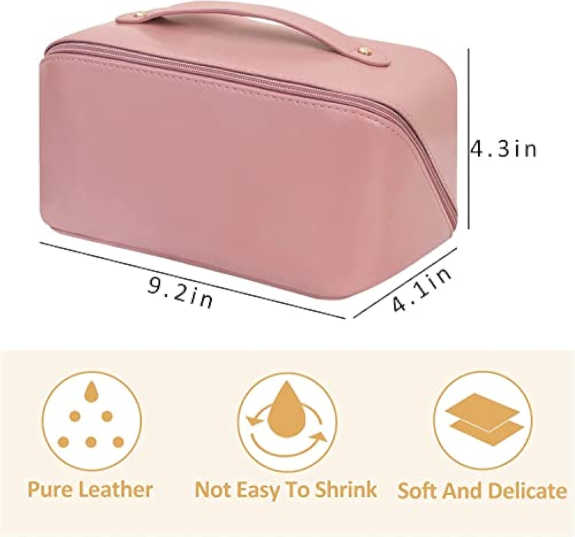 Large Capacity Travel Cosmetic Bag, Portable Makeup Bag