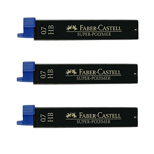 Recharge mines fines Faber-Castell 0,7 mm HB Super-Polymer boîtes de graphite