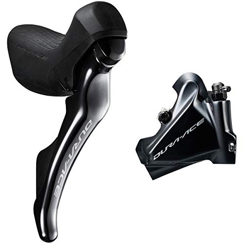 Shimano Dura-Ace ST-R9120/BR-R9170 Disc Brake and Lever - Front, Hydraulic, Flat Mount, Resin Pads, Black