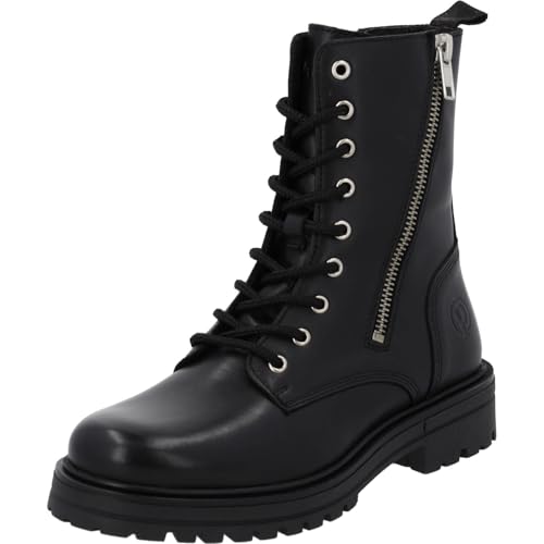 Girl's Kids Giraus G Ankle Boots - High Quality Cowhide Leather Boots - Lightly Lined for Cold Days - Robust TPR Sole - Handmade in Portugal, black, 7 Big Kid - Main Image