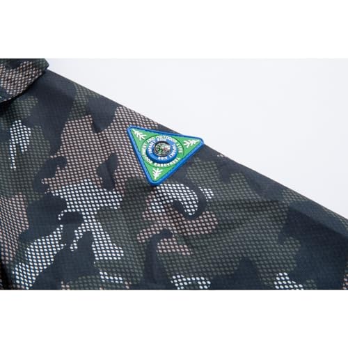 Image of Boys Rain Jacket with Detachable Hood Lightweight Raincoats for Kids