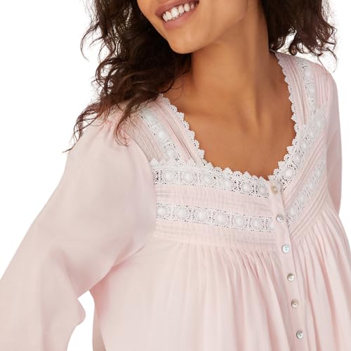 Eileen West Queen Anne’s Lace Womens Sleepwear & Loungewear - Heirloom Dream Collection - 100% Cotton Longsleeve Long Robe4