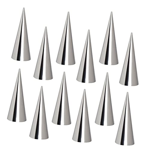 ABOOFAN 36 Piezas Moldes De Acero Inoxidable Para Hornear Croissants y Rollos Molde De Cuerno De Bricolaje