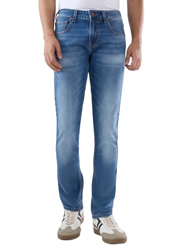 Image of Spykar Men's Slim Fit Low Rise Casual Jeans