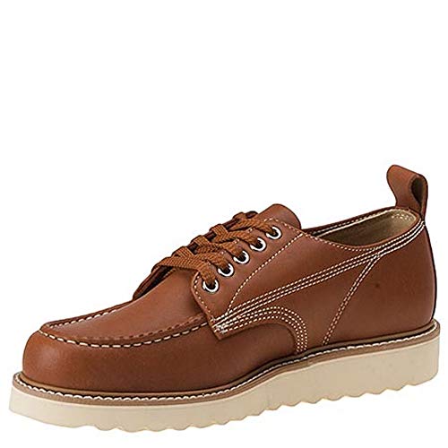 Men's Crepe Wedged Sole Work Oxford, 10.5 D(M) US, Tan4