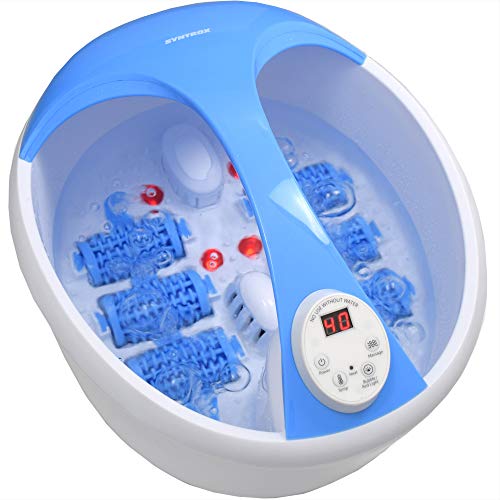 Fußsprudelbad Fuss-Reflexzonenmassage Massagegerät FSB-450W Spa mit Infrarotlicht, Vibrations-Sprudelmassage, Wasserheizung