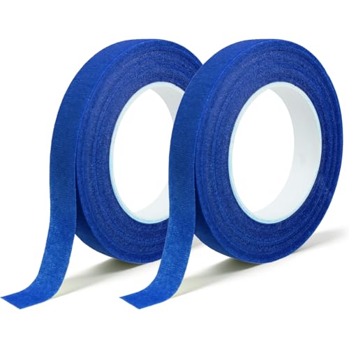 Floral Flower Tape for Back to School Craft Bouquet Wrapping, 2 Pack Blue