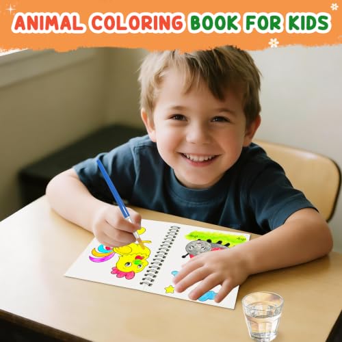 Image of ZMLM 24 Pack Animals Coloring Books - Birthday Party Favors for Kids 4-8