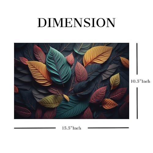 Image of Laptop Skin Stickers HD Quality Sticker for Laptops Upto 15.6 inch (Dustproof|Waterproof|Scratchproof|Reusable) - BE CLR Leaves