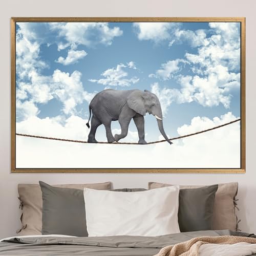 Toile animaux chambre enfant pour égayer un mur blanc sans cadre