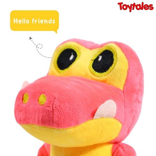 Image of TOYTALES Stuffed Baby Gator Cute Hanging Plush Soft Toy for Girls & Boys | Stuffed Animal Soft Toy for Kids| Small Size Cute Plush Huggable Toy (Color May Vary)