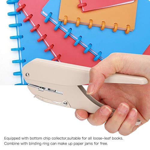 Furador de furos, furador de folhas soltas para escritório, furador de orifício único, formato de or