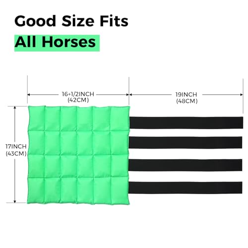 Libbipaw Reusable Gel Horse Ice Boots (Set of 4) - Adjustable Leg Wraps for Cooling Relief on Hocks, Knees & Ankles, Durability & Cooling in Active Horses — view 5