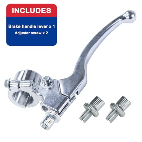 Image of 7 /8 inch Dirt Bike Left Brake Clutch Handle Lever Perch for SSR110 KX65 YZ80 CRF50 XR50 DR125 KLX110 Coolster Apollo RFZ125 Tao Tao DB17 Chinese Pit Dirt Bike Coleman CT100U CT200U Mini Silver