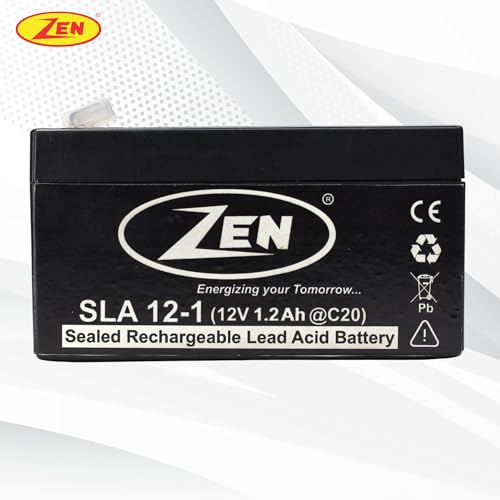 ZEN 12 Volt 1.2Ah SMF VRLA Battery | Battery for UPS Systems, Emergency Lighting, Security Devices, Solar, More Applications - Image 6