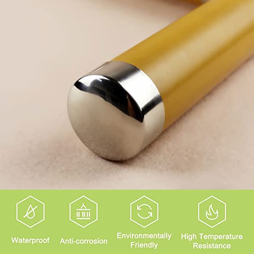 UFURMATE 4PCS 45mm Stainless Steel Round Handrail End Caps for Staircase Steps, Silver, 45mm-4pcs - Image 3