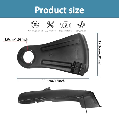 Gabasinover,replacmentparts, String Trimmer Shield Deflector Guard Kit for fits for echo's SRM-310S, SRM-311S, SRM-311U, SRM-340,SRM-2100 (OEM NO. P021001393, P021001391, P021001260)