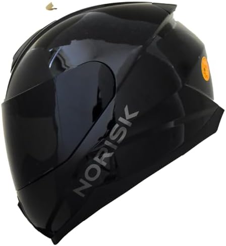 Capacete Moto Norisk Razor Preto Brilho Masculino Feminino