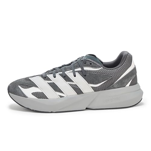 adidas Mens Lightstride Sportswear, Carbon/Grey/Crystal White, 92