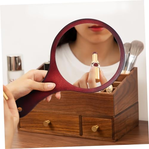 Miroir de maquillage portable Healeved en bois lot de 2 grand format pour voyage