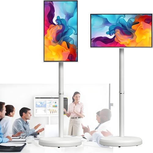 STWBHW Televisor Inteligente portátil de 32 Pulgadas con Pantalla táctil, 6 GB RAM y 128 Almacenamiento. Incluye Control por Voz Sistema operativo Android