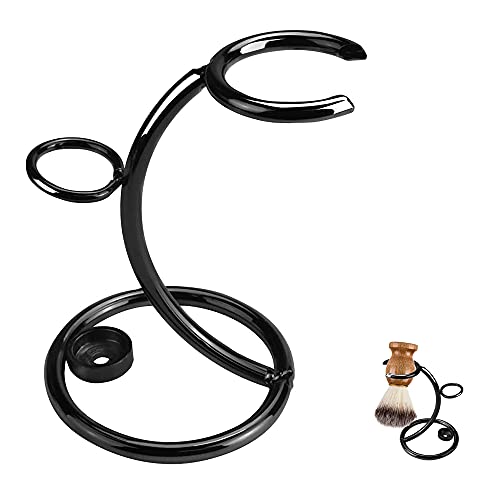 Support Rasoir, Porte-Blaireau pour Homme, Métal Support Rasoir Durable Support, Support de Blaireau, Portable, Adapté au Support de Rangement pour Kit de Rasage pour Hommes en Voyage en Famille Cover