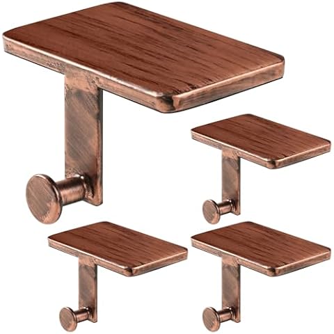 Stocking Holders for Mantle - Set 4, Weighted Metal - Christmas Stocking Holder, Stocking Hangers with Non-Slip Protective Pad, Stocking Hangers for Mantel | TV Stand | Staircase | Dresser Cover