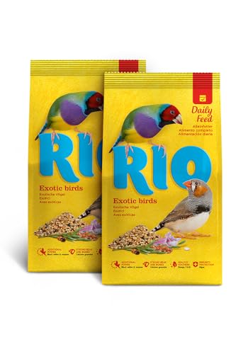 RIO Aliment Complet pour Oiseaux Exotiques | Pack Double | 2 x 500 g | Mélange spécialement composé de graines et de céréales sélectionnées et...