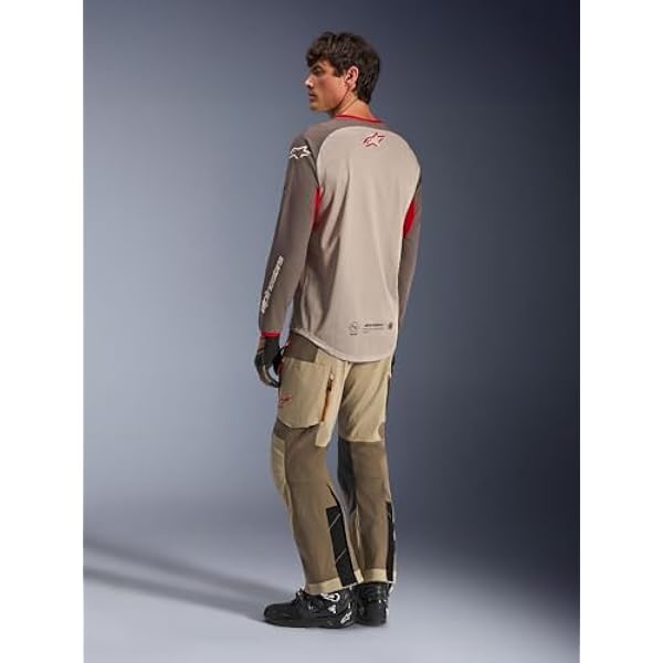 Alpinestars Maxdura Dual Koszulka motocrossowa, szary/brązowy, 3XL