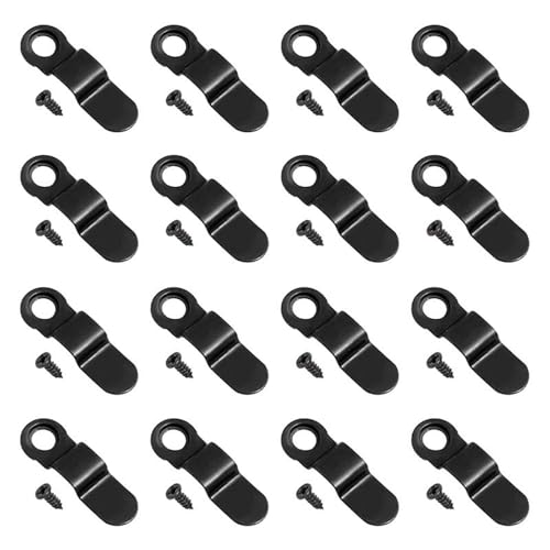 Image of 100x Picture Turn Button Fasteners with Screws Picture Hardware Backing Clips for Hanging Pictures