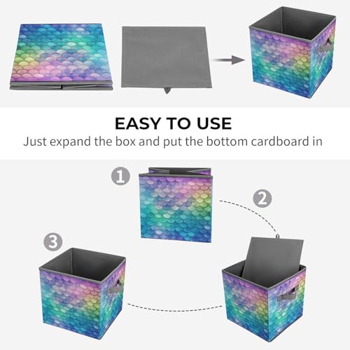 Cube de rangement pliable anti-désordre panier gain de place