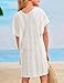 Yesfashion Girls Swim Cover up Crochet Swimsuits Kids Swimwear Beachwear Tops White