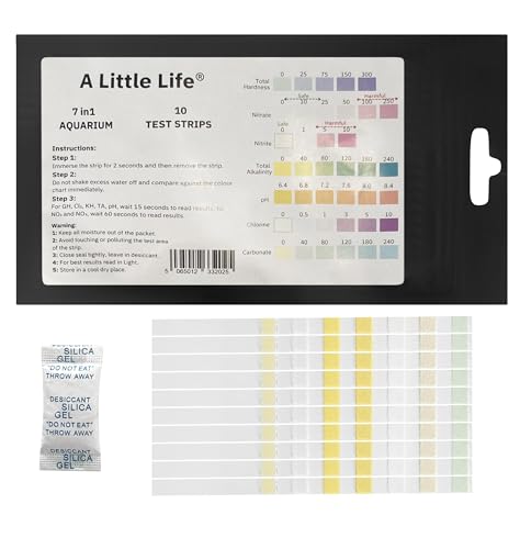 7-in-1 Aquarium Test Strips, Fish Tank Tester Kit