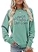 ZOTUJU Sweatshirt for Women Mama Needs a Diet Coke Shirt Mom Sweater Coke Lover Tops Funny Graphic Tees Soft Clothes Light Green