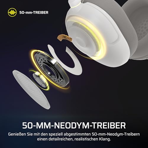 Corsair HS35 v3 Wireless Gaming-Headset mit Mikrofon – Weiß