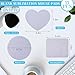 Nezyo 21 Pieces Sublimation Mouse Pad Blanks Non Slip Rubber Blank Pad Round Rectangle Heart Shaped Mouse Pad for DIY Crafts Transfer Heat Press Printing