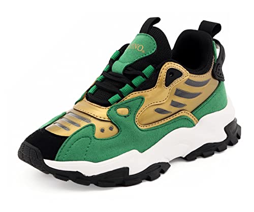 Mazino Kids Unisex Fashion Sneakers Lace-Up Shoes Tennis for Boys and Girls