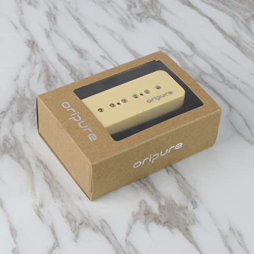 Oripure Alnico 5 Soap Bar Pickups P90 Pickup Electric Guitar Bridge Pickup 9.5K-Cream #TOP2